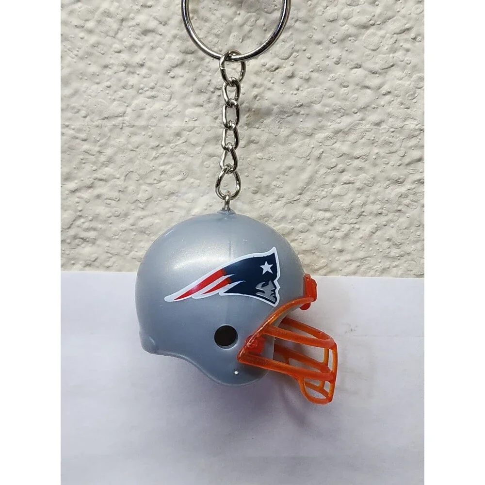 25 pc Patriots Fan Lot - Mini Helmet New England Necklace Keychain Ornament...